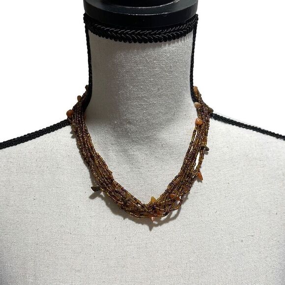 Multi strand beaded necklace - Picture 1 of 3